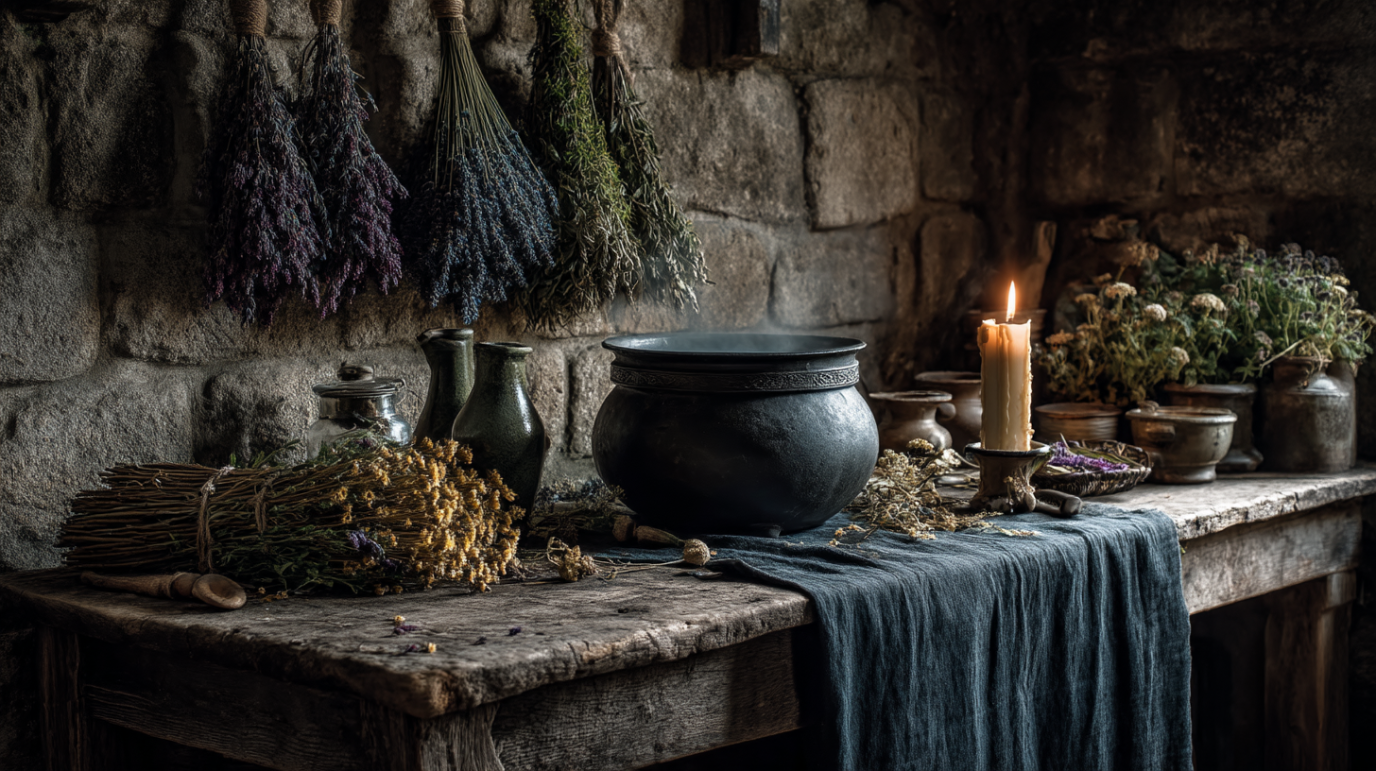 Where Shadows Bloom and Soup Simmers: The Dark Cottagecore Kitchen You’ve Been Dreaming Of