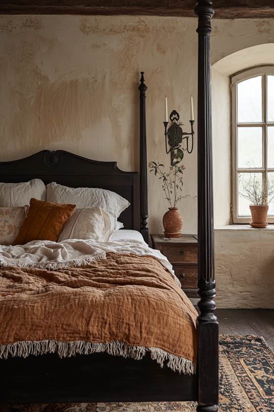 Dark Cottagecore Bedroom — Undyed Linen, Iron Candlesticks & the Art of Coming Home a image 11 7