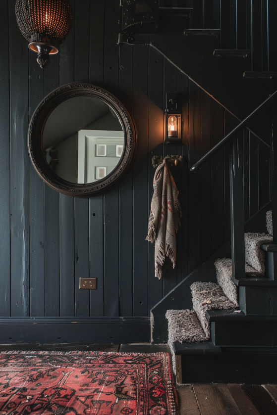 dark mudroom iron frame mirror shiplap affiliate 09.jpg