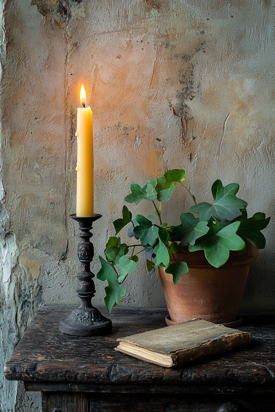 Dark Cottagecore Bedroom — Undyed Linen, Iron Candlesticks & the Art of Coming Home image 6 1